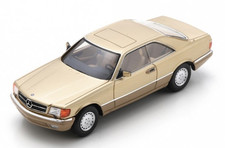 SCHUCO, MERCEDES BENZ 560 SEC 1989 beige, échelle 1/43, SCH43U00098