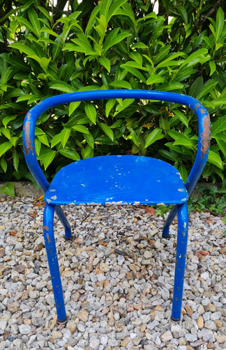 Ancienne chaise ecoliers - ancienne,