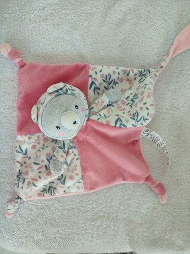 Doudou plat mouchoir ours - doudou, plat/mouchoir