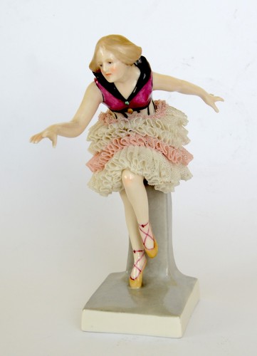 Danseuse porcelaine saxe karl - porcelaine,