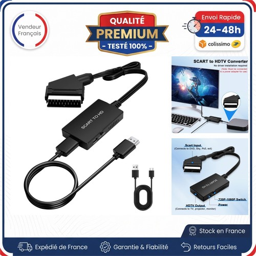 Adaptateur scart vers hdmi - scart,