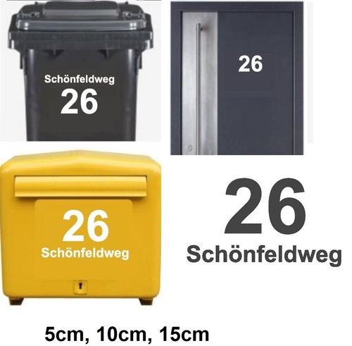 Numéro maison autocollant - numéro,