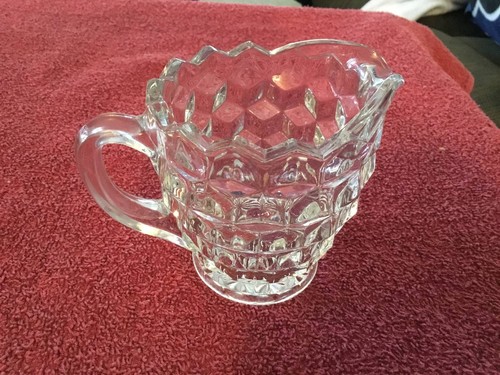 Clear glass creamer - , pitcher