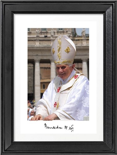 Pape benoît xvi autographe - pape,