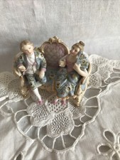 Ancien Figurine Allemande En Porcelaine 