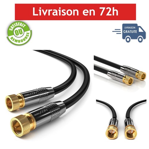 Deleycon câble coaxial sat - câble,