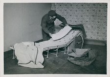 Emperor Napoleon Travel Bed, ca.1936, Vintage Silver Print Vintage Silv