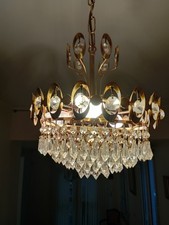 Petit lustre en laiton et