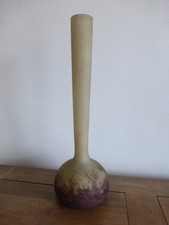 A. DELATTE NANCY Soliflore patte de verre forme berluze ART DECO 1920 1930 H 48