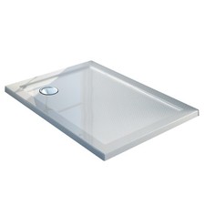RECEVEUR PLATEAU BAC DOUCHE 80X100 CM BLANC ACRYLIQUE RECTANGLE ANGLE ANGULAIRE
