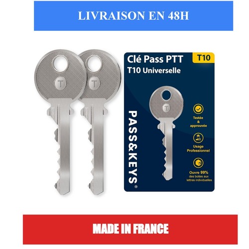 Clé passe ptt t10 laiton - clé,
