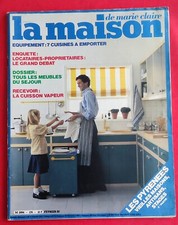 Magazine LA MAISON de MARIE CLAIRE N°176 Février 1982 CUISINE  etc Voir Sommaire