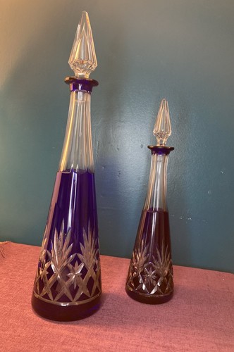 Carafes couleur bleu en - 2,