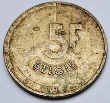 Pièce de monnaie 5 Francs Baudouin 1er 1986 Belgique (en néerlandais) (1)