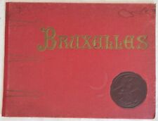 BRUXELLES EDITION SPECIALE POUR LA MAISON TIETZ VERS 1900 ALBUM PHOTOGRAPHIES EO