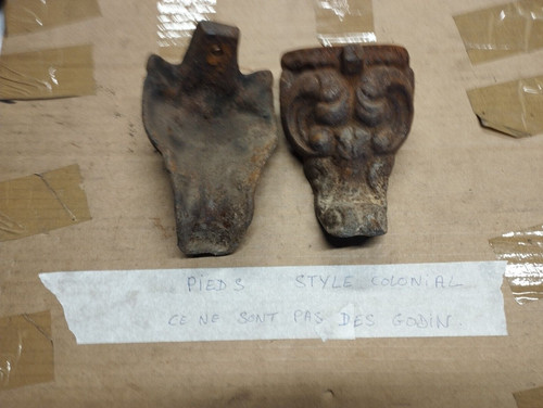 Pieds pour poêle colonial - poêle,