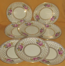 8 assiettes dessert porcelaine