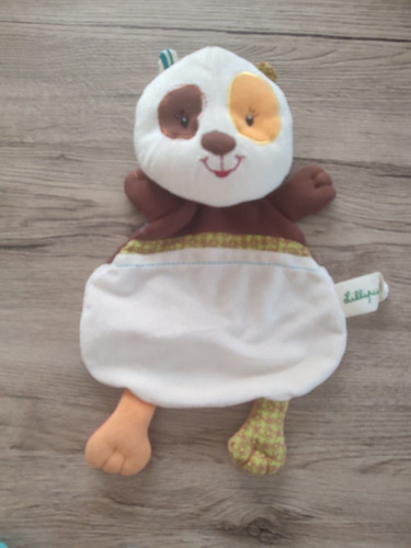 Lilliputien doudou plat - doudou, panda
