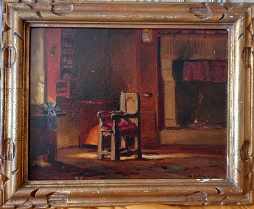 Tableau ancien huile georges - ancien,