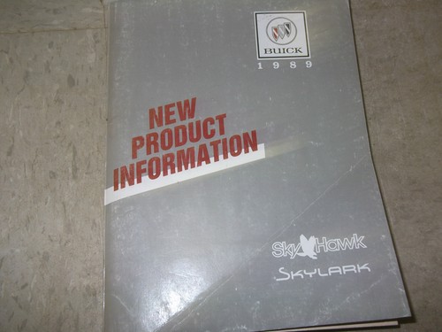 1989 buick skylark - 1989, service