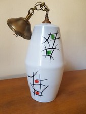Vintage Opaline Pendant Decor 60's