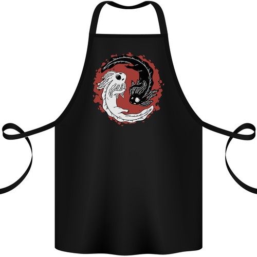 Tablier coton yin - coton, yang