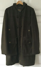 Duffle coat Pepe Jeans vert kaki avec capuche Taille L Laine Très bon état