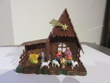 Crèche en plastique des années 70 en plastique TBE