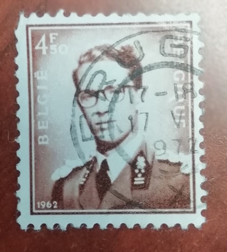 Timbre belgique roi baudouin - timbre,