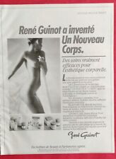 1985 René GUINOT Body Beauty Care & GAYELORD HAUSER Press Advertisement