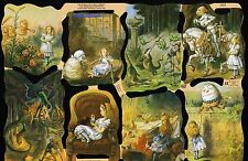 #Chromo Leaves# Mlp 1885 Alice in Wonderland L Carroll, Beautiful Rare