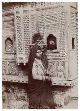 Algérie, Alger, porteur de bébé, Vintage print, circa 1890 Tirage vintage print 