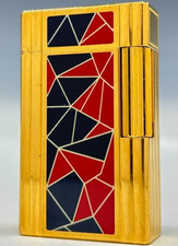 Limited Working S.T.Dupont Gas Lighter gold LINE 1 french revolution without box