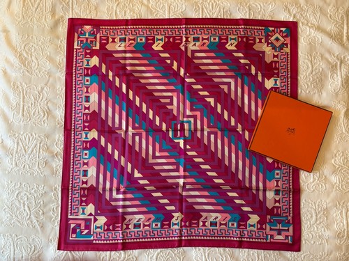 Carre soie hermes x 90 - carre,