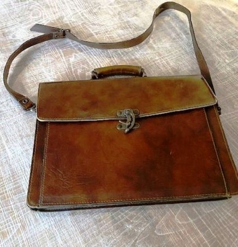 Ancien cartable sacoche en - cartable,,