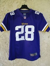 Maillot foot américain US MINNESOTA VIKINGS PETERSON 28 NFL shirt NIKE 10 12 ans