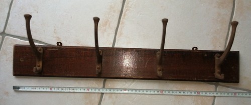 Porte manteau mural bois metal - bois,