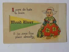 Wood River, Illinois IL ~ Dutch Girl Postcard 1910s L744
