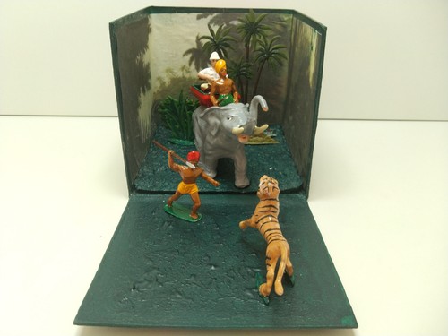 Diorama chasse au tigre - diorama,