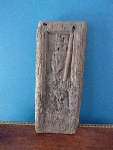 Panneau bois xvie bas relief - panneau,
