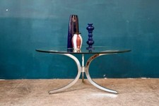 Table à repas ronde en verre