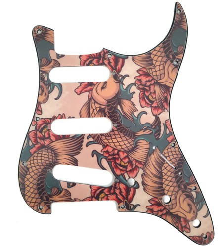 Pickguard carp koï tattoo - pickguard, wd