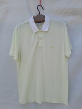 Lacoste Polo Shirt Men's Medium Pale Yellow Feather Weight Pique Slim Fit
