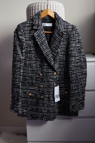 Manteau veste zara tweed - veste,