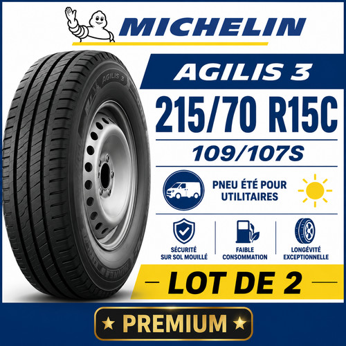 Lot pneus michelin agilis - 2,