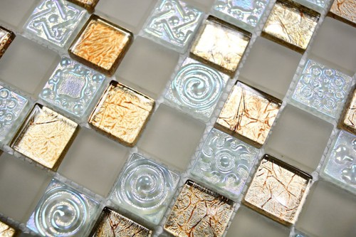 Mosaïque carreau translucide