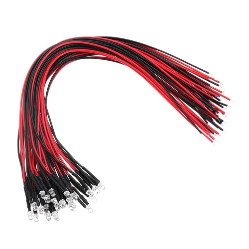 Led diode 3mm pré - led,