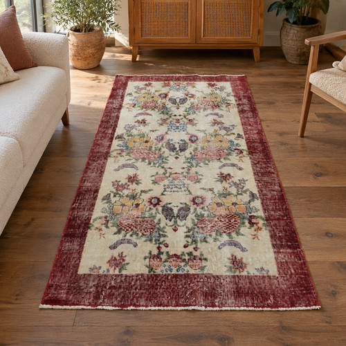 Tapis salon vintage oushak - tapis,