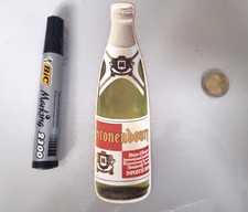 Advertising sticker Kronenbourg beer in can old Alsace beer