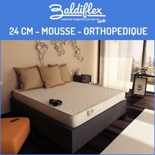 Matelas Easy 24 lit simple - Coton orthopédique H 24 cm Baldiflex